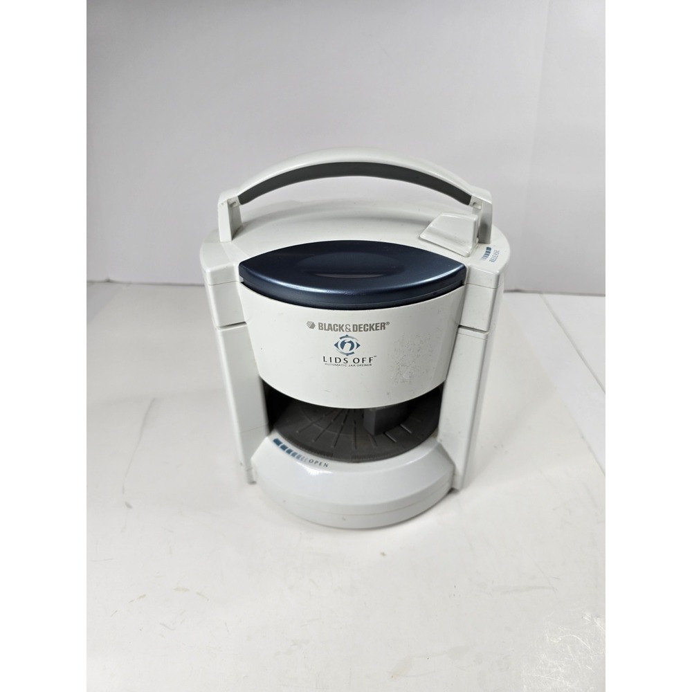 Black & Decker‎ Lids Off Automatic Jar Opener White Model JW200 Kitchen Food